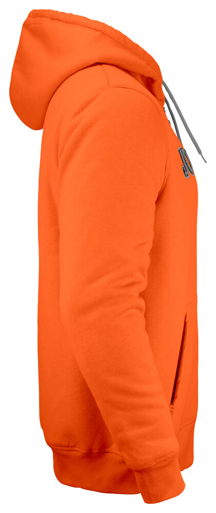 Jobman - 5154 Vintage Hoodie Lined Oranje/Donkergrijs M