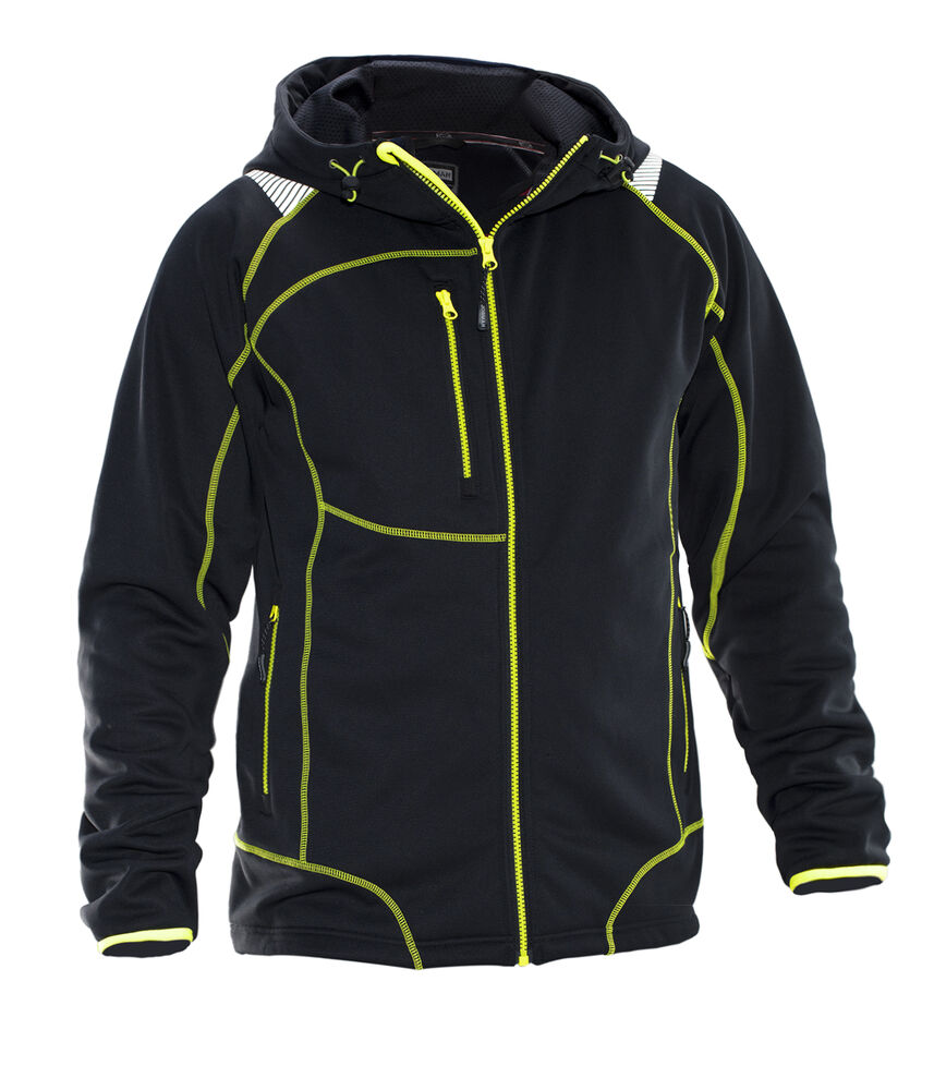 Jobman - 5150 Hoodie Vision - Zwart/Geel