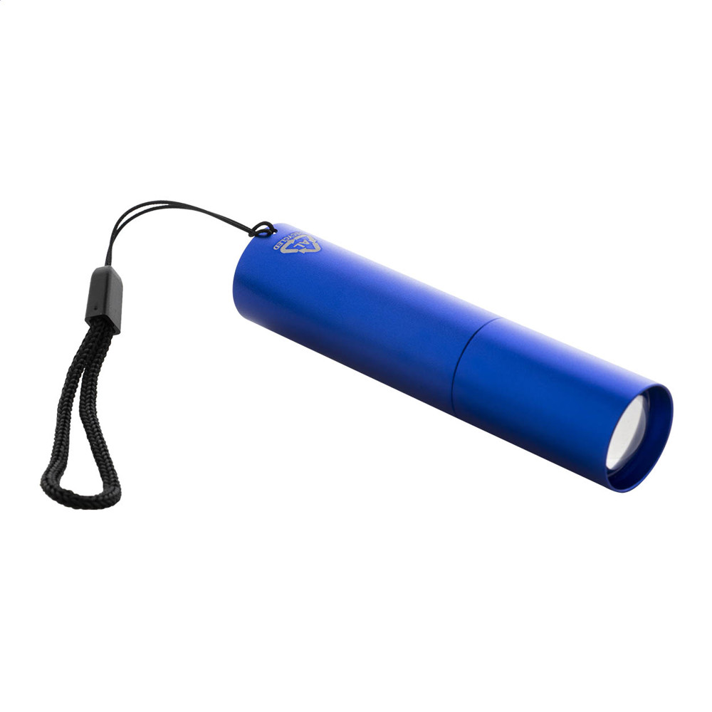 Chargelight Tone - oplaadbare zaklamp van gerecycled aluminium - blauw