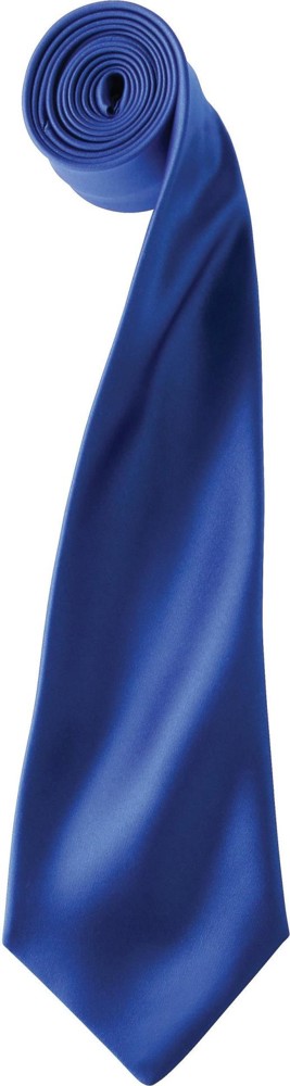 'Colours' Satin Tie - royal blue