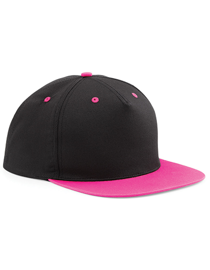5 Panel Contrast Snapback - black/fuchsia