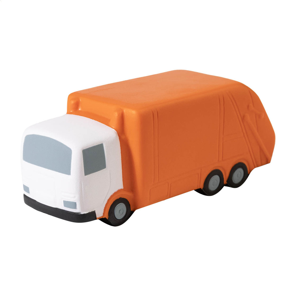Binbud - antistress vuilniswagen - oranje