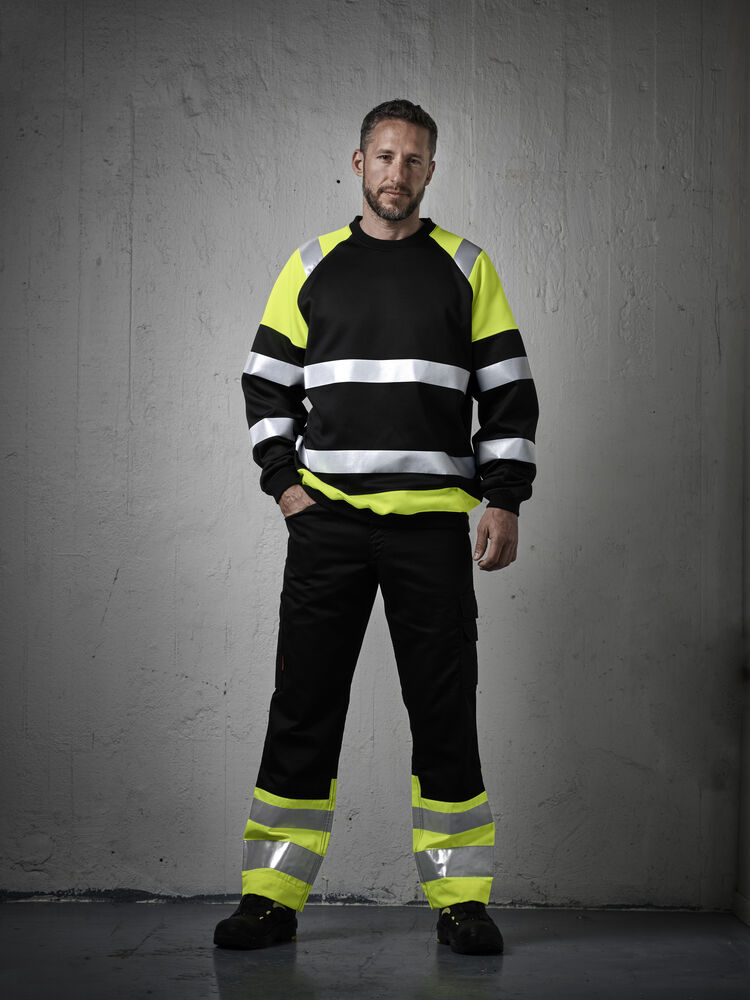 Jobman - 2314 Hi-Vis Service Trousers Zwart/Oranje C58