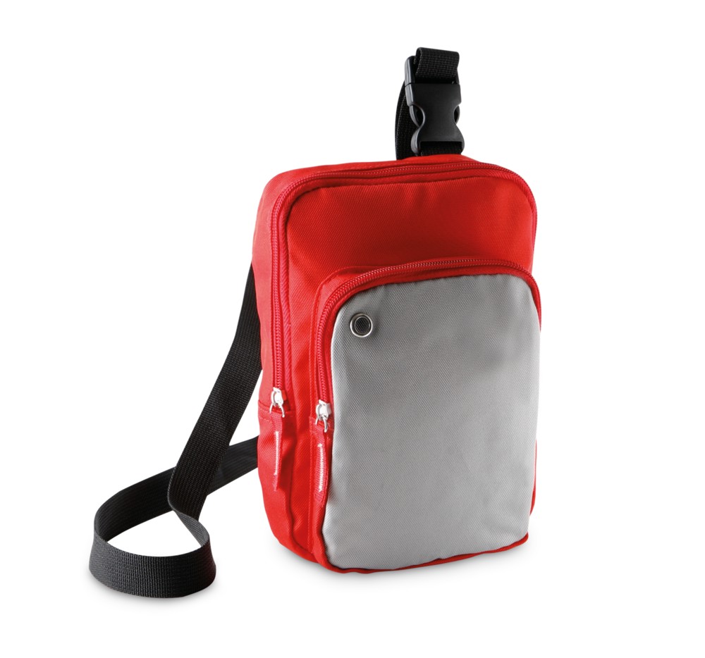Schoudertasje - red/lightgrey