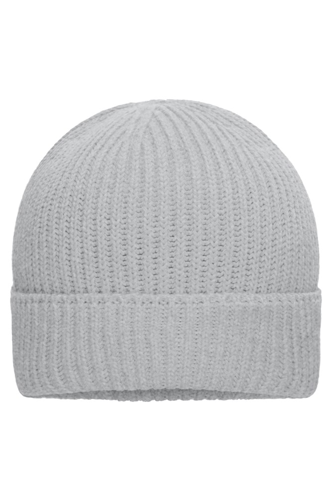 Bio Cotton Winter Beanie OCS Standard - Light Grey Melange