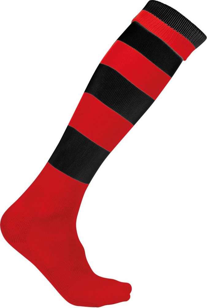 Gestreepte Sportsokken - sporty red/black