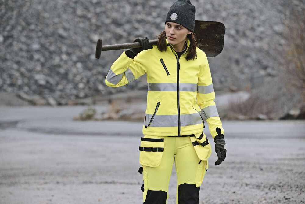 Jobman - 1210 Hi-Vis Women’s Softshell Jacket Geel XS