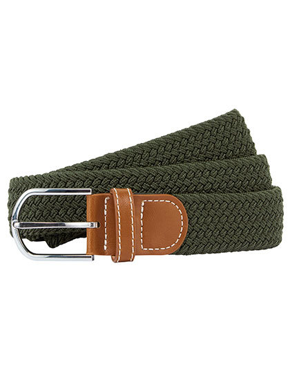 Asquith & Fox - Braid Stretch Belt - Olive