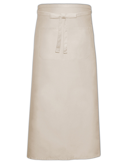 Bistro Apron With Front Pocket - Natural