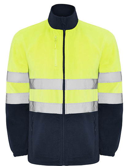 Altair Fleece Jacket - navy blue/fluor yellow