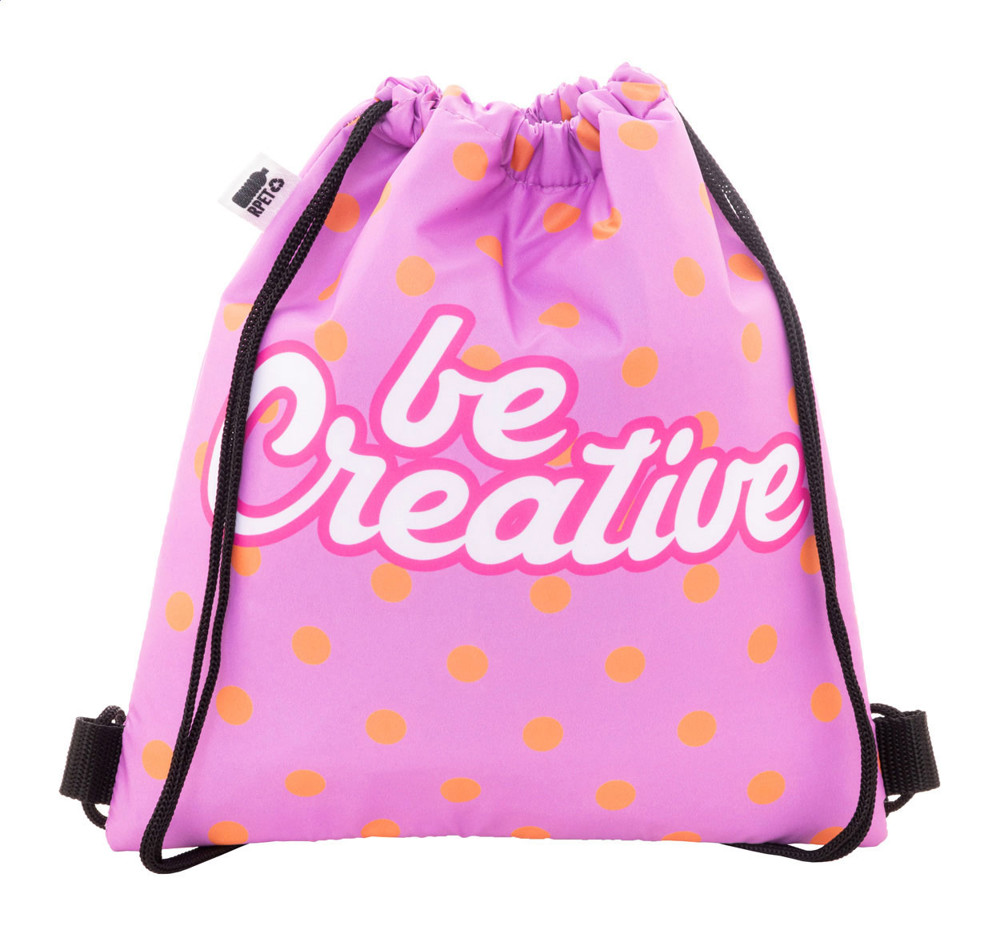 CreaCool Draw Kids - custom made koeltas met trekkoord voor kinderen - zwart/wit