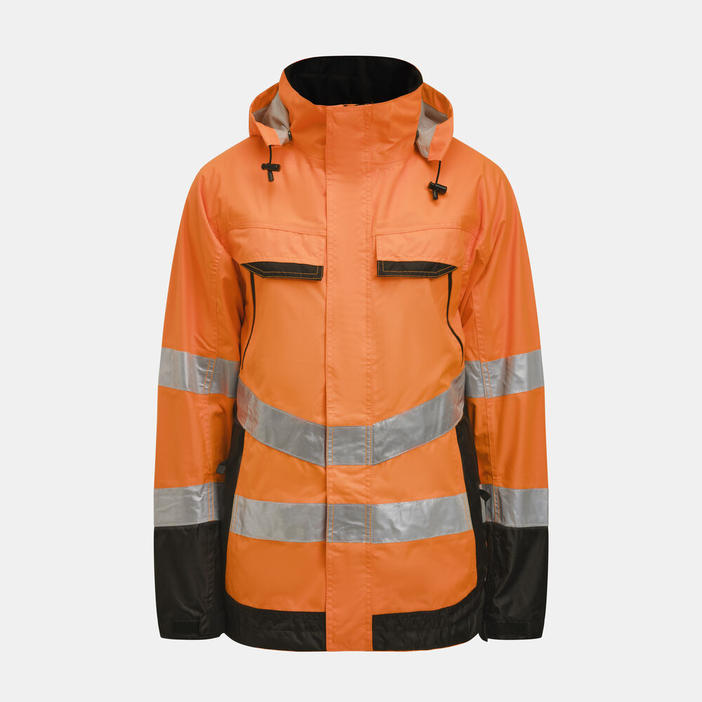 Jobman - 1283 Hi-Vis Shell Jacket - oranje/zwart