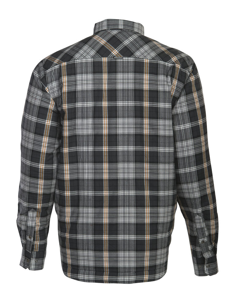 Jobman - 5157 Flannel Shirt Lined Grijs/Oranje L