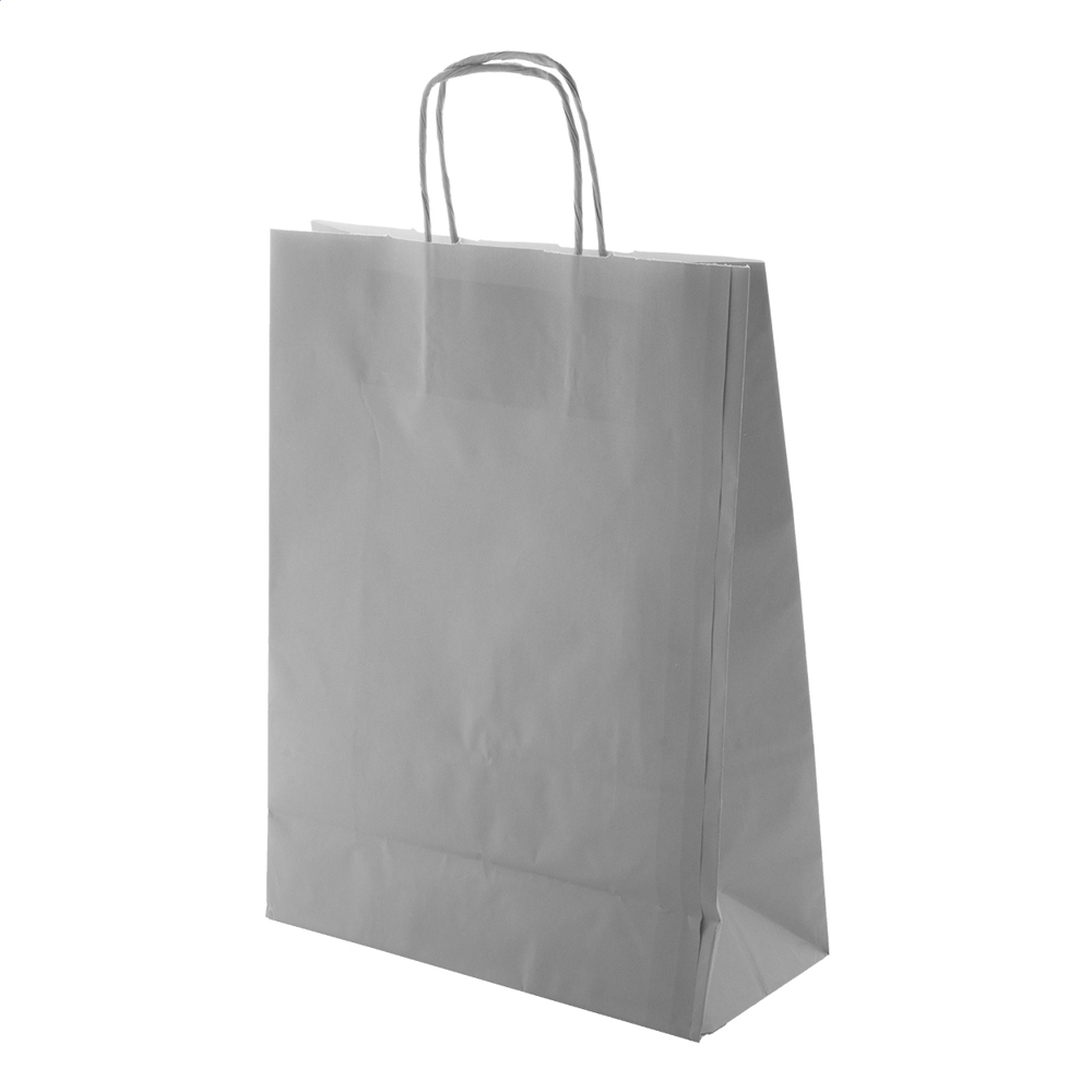 Mall - papieren tas - asgrijs