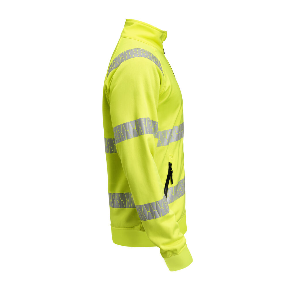 Jobman - 5325 Sweatshirt Full-Zip Hi-Vis Geel 4XL