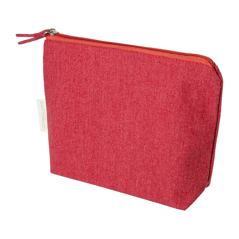 Cospex - make-up tas van gerecycled katoen - rood