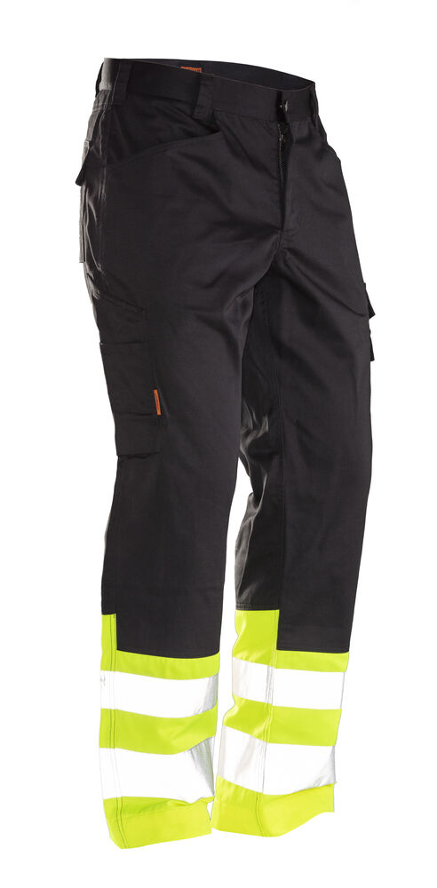 Jobman - 2314 Hi-Vis Service Trousers Zwart/Oranje C58
