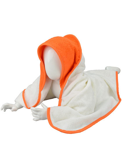 ARTG - Babiezz® Hooded Towel - White, Bright Orange, Bright Orange