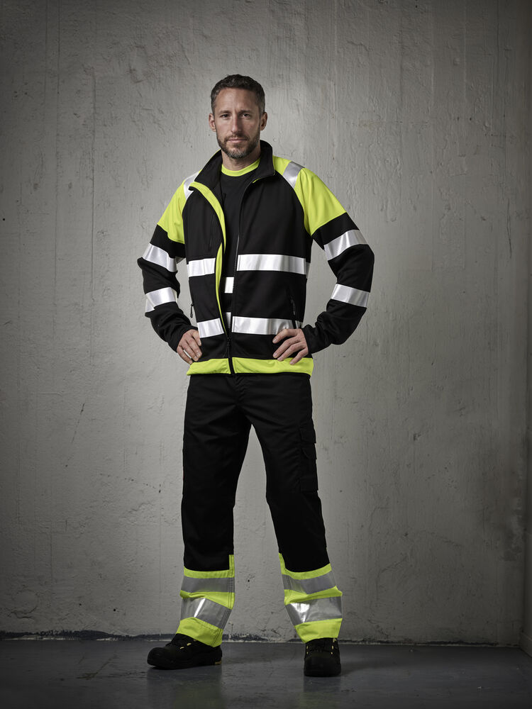 Jobman - 2314 Hi-Vis Service Trousers Zwart/Oranje C58