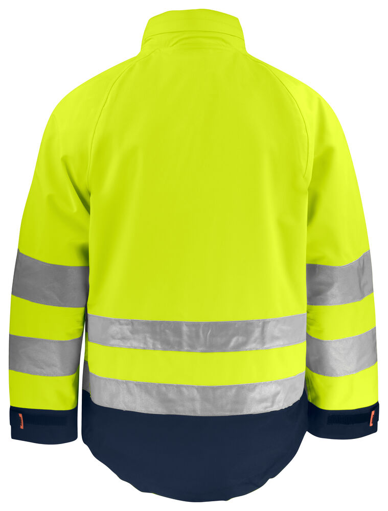 Jobman - 1273 Hi-Vis Shell Jacket Geel/Navy S