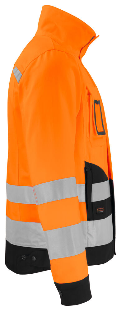 Jobman - 1231 Hi-Vis Jacket Oranje/Zwart XL