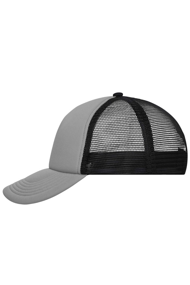 5 Panel Polyester Mesh Cap - dark grey/black