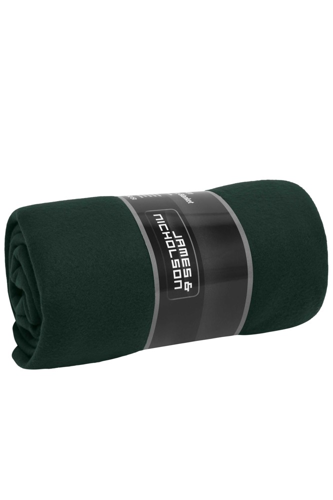 Fleece Blanket - dark green/natural