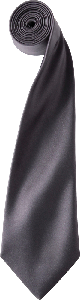 PR750 - Satijnen stropdas - Dark Grey