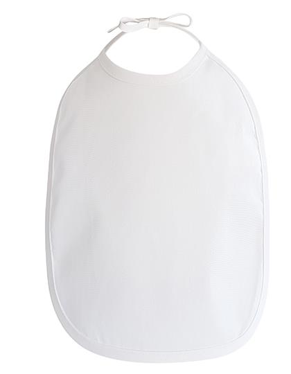 Baby Bib - white/white