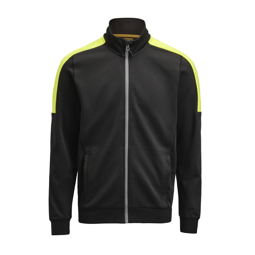 Jobman - 5403 Sweatshirt Full Zip - Zwart/Geel