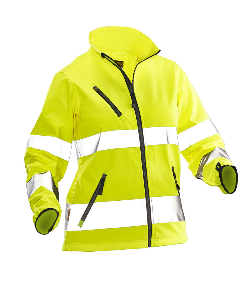 Jobman - 1210 Hi-Vis Women’s Softshell Jacket - geel