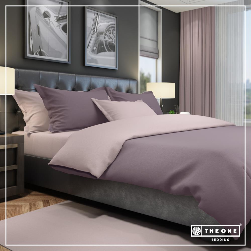 Bed Set Classic Single beds - plum/mauve
