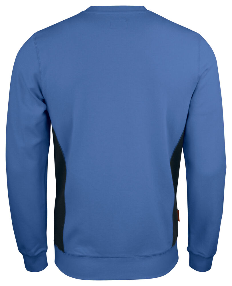 Jobman - 5402 Roundneck Sweatshirt Hemelsblauw/Zwart XXL