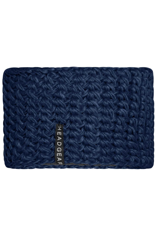 Crocheted Headband - Navy