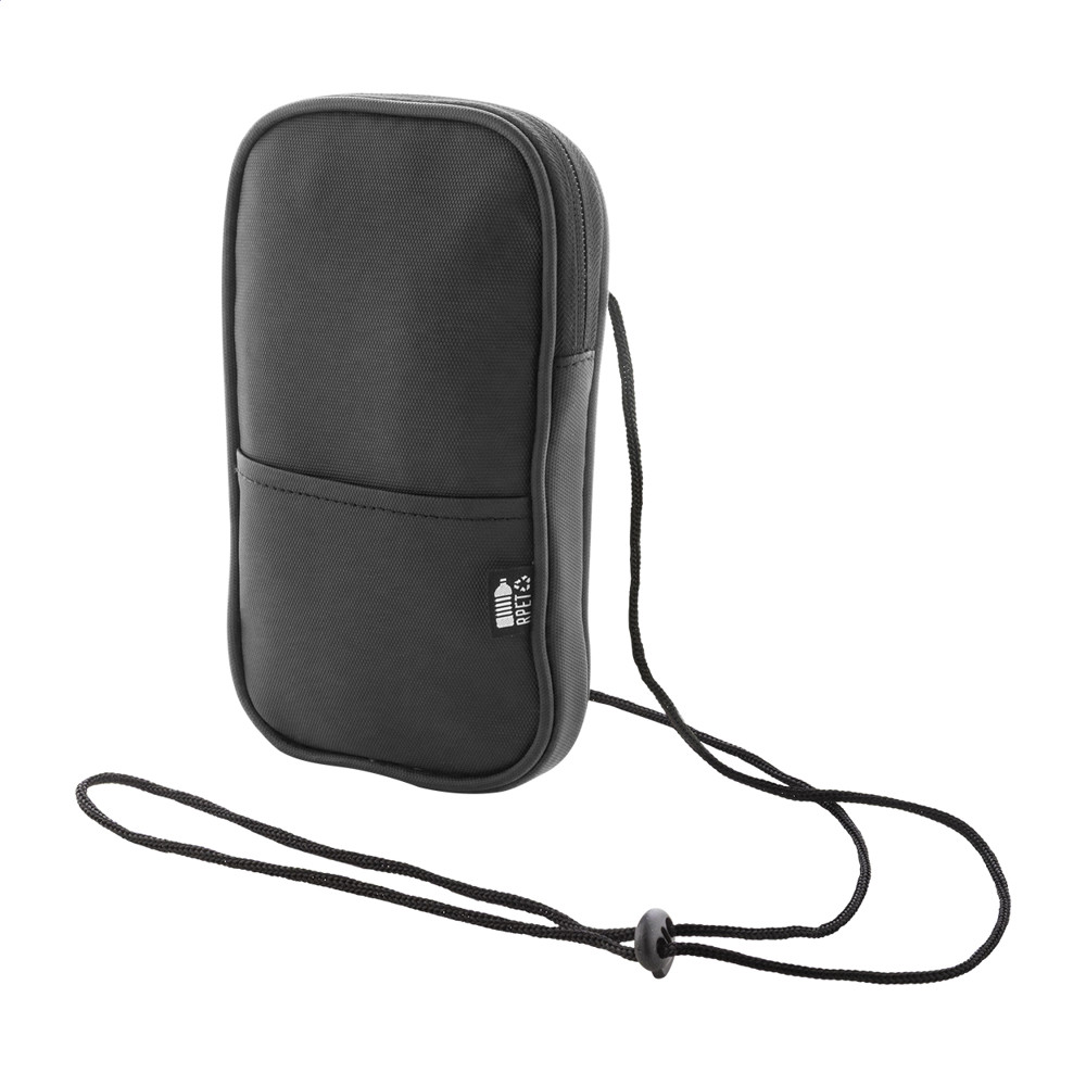 FestiFon - RPET crossbody mobiele tas - Zwart