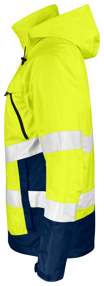 Jobman - 1283 Hi-Vis Shell Jacket Geel/Navy 4XL