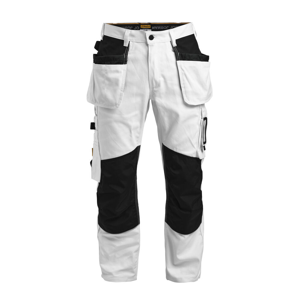 Jobman - 2129 Painters' Trousers HP - Wit/Zwart