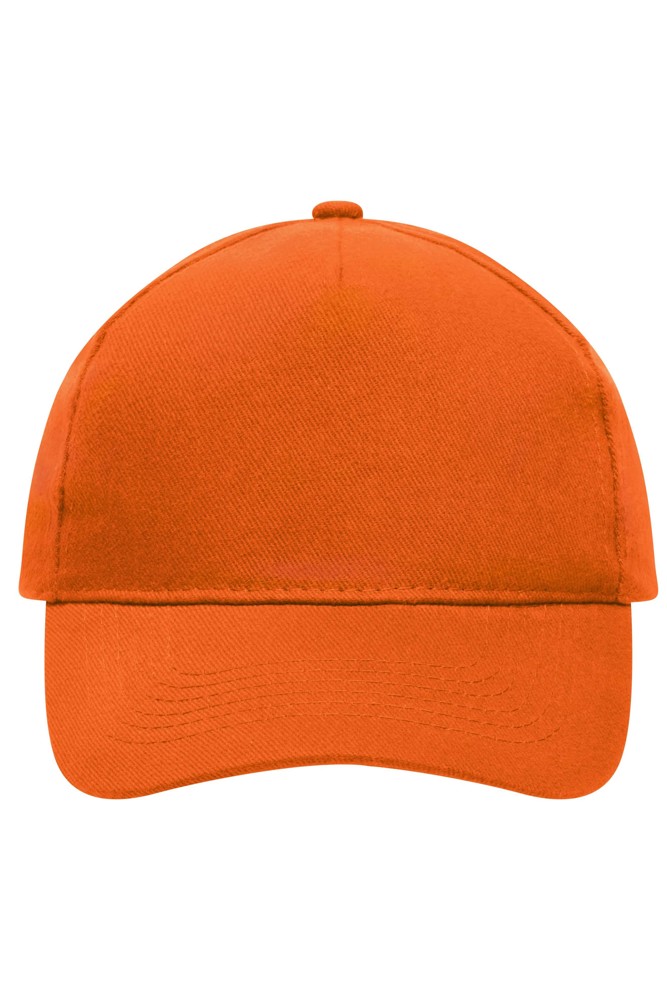 5 Panel Cap Heavy Cotton - Orange