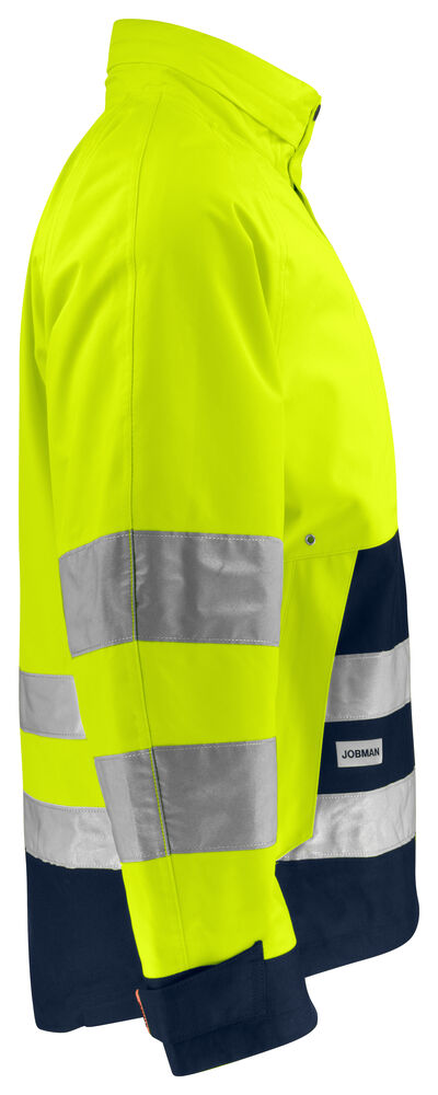 Jobman - 1273 Hi-Vis Shell Jacket Geel/Navy S