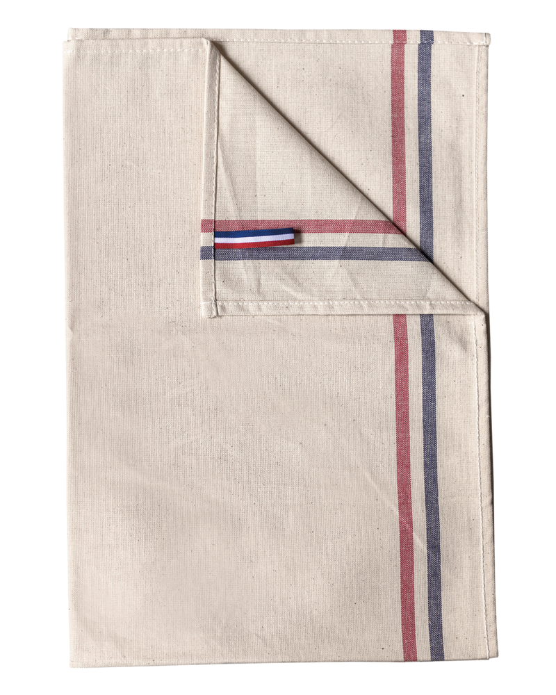 - Theedoek met 2 strepen 'Origine France Garantie'
