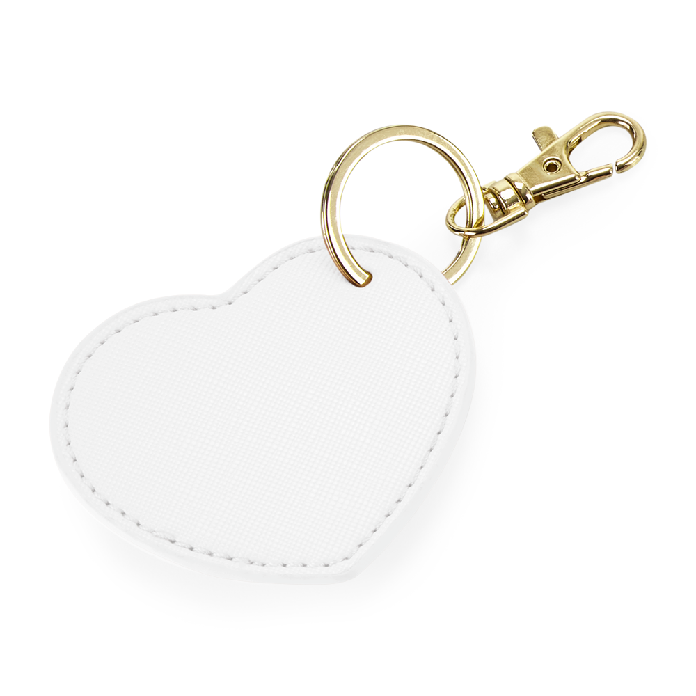 BG746 - Hartvormige sleutelhanger - Soft White
