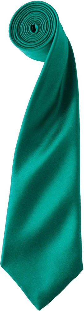 'Colours' Satin Tie - Emerald