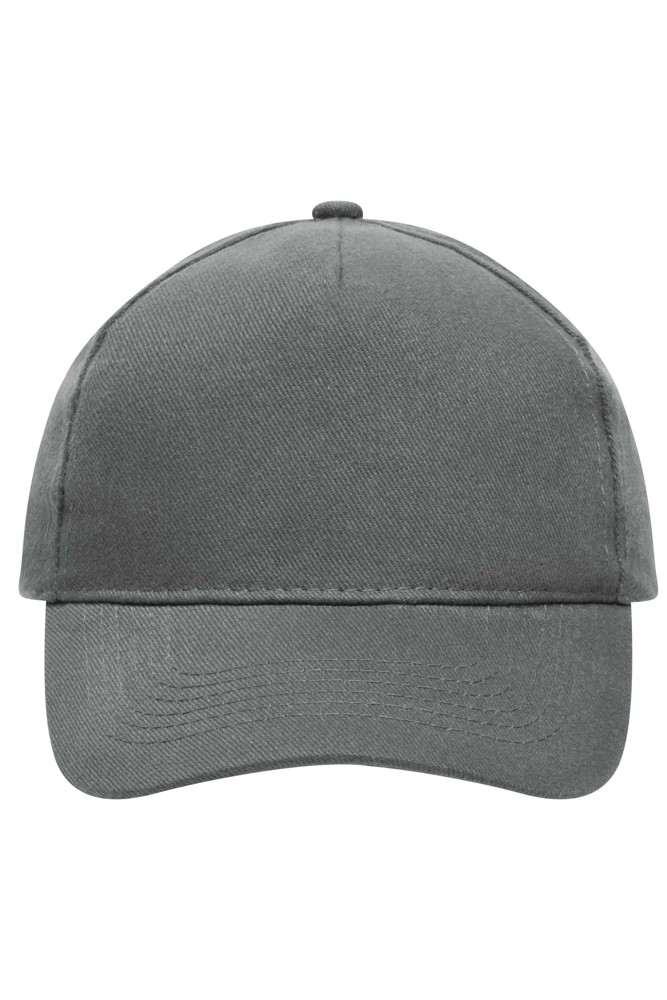 5 Panel Cap Heavy Cotton - Dark Grey