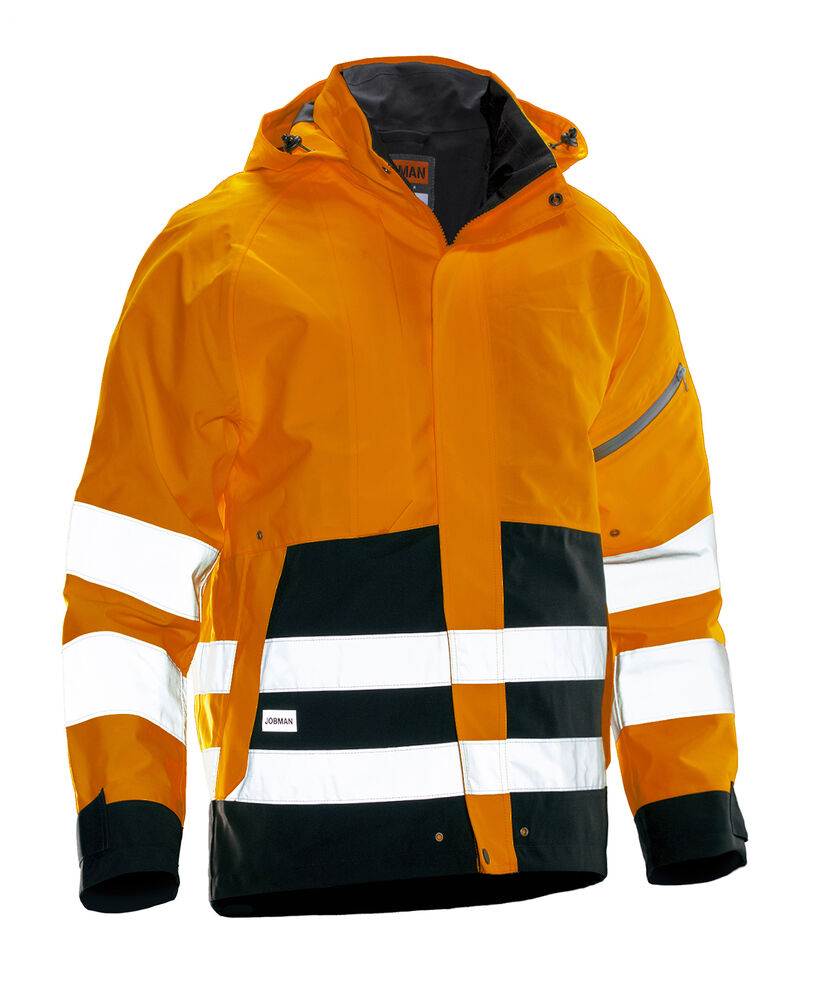 Jobman - 1273 Hi-Vis Shell Jacket - oranje/zwart