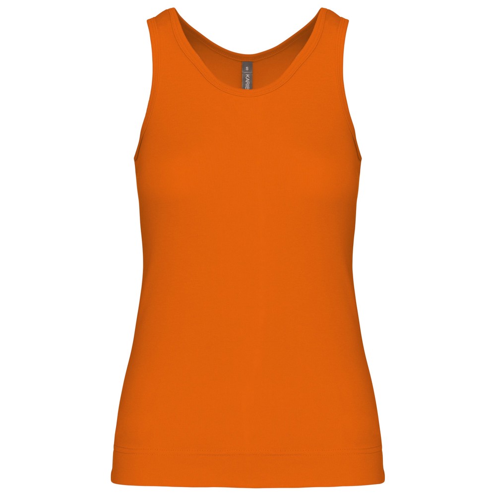 Angelina - Dames Racerback - deep orange
