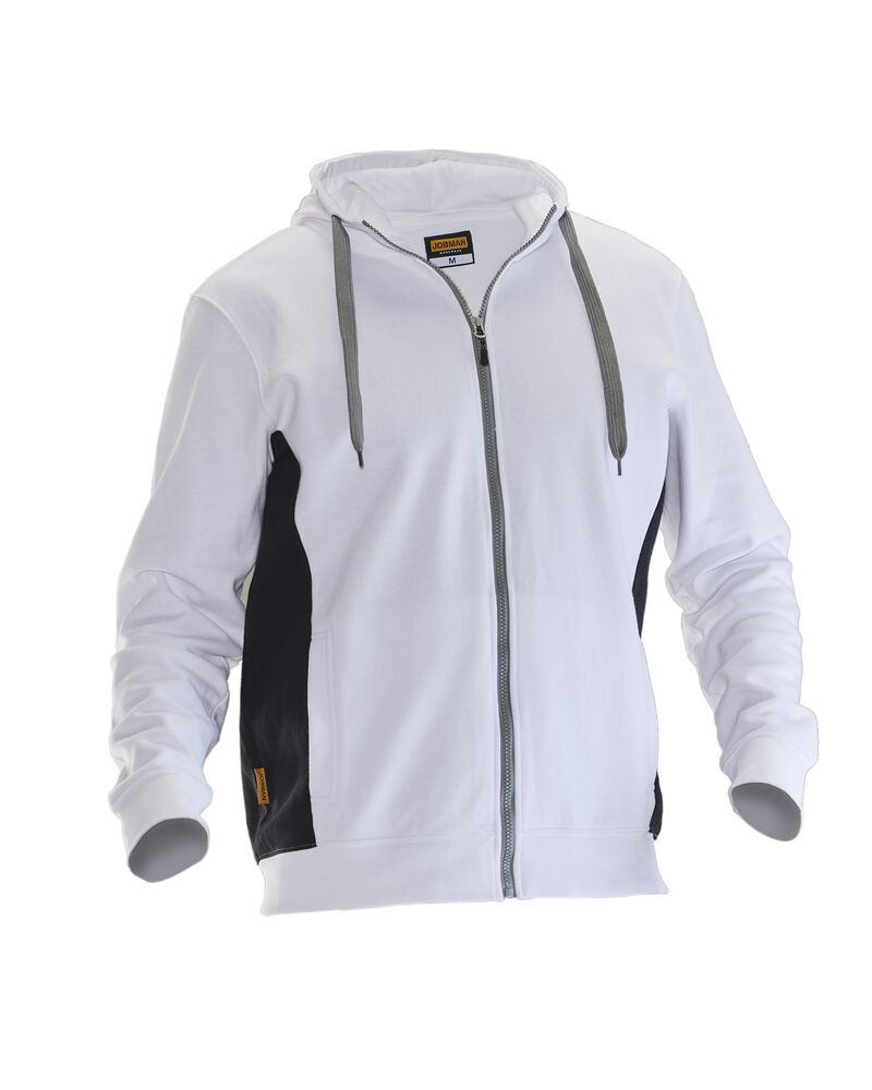 Jobman - 5400 Sweatshirt Hoodie - wit/zwart