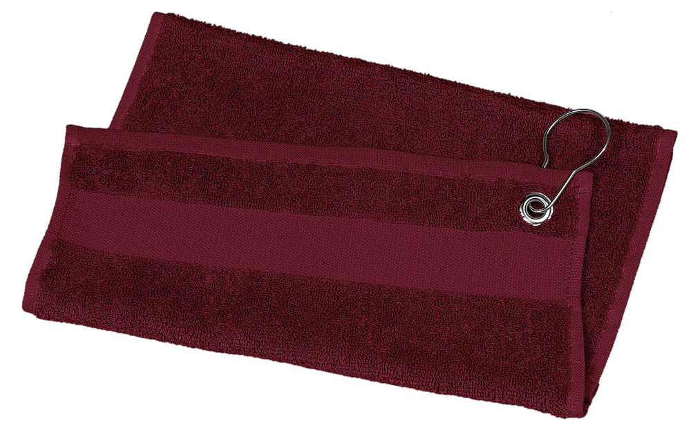 - Golfhanddoek - 50 x 30 cm - bordeaux