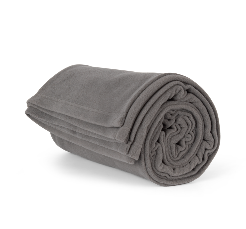 KP424 - Plaid van fleece - Steel Grey