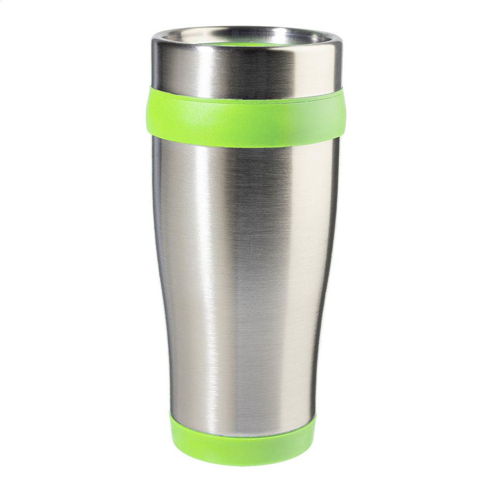 Caprol - thermo beker - lime groen/zilver