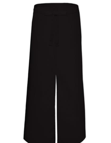 Bistro Apron With Split - Black